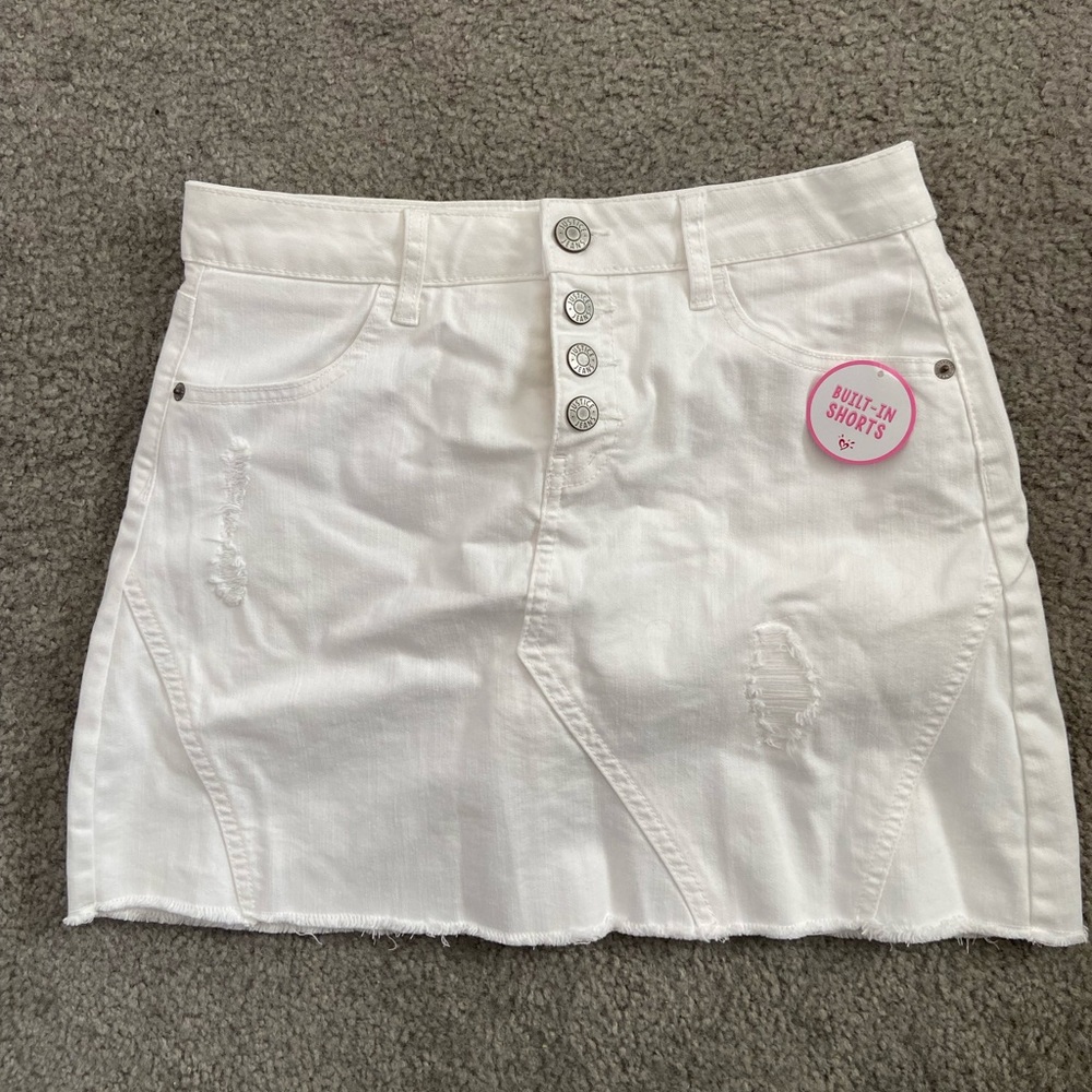 Justice White Jean Skirt